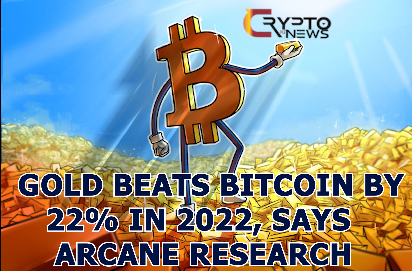 Gold Beats Bitcoin by 22% in 2022, Says Arcane Research – cryptokinews.com